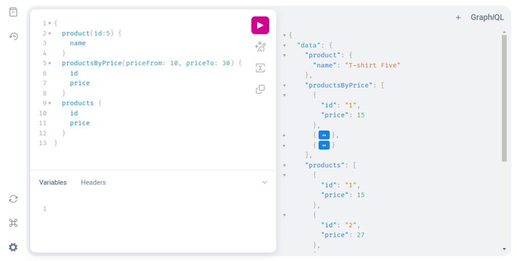 Example of multiple Queries send with one request